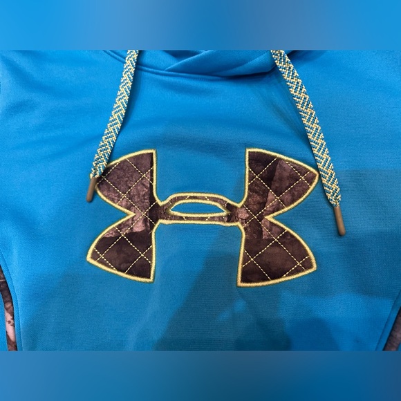 Under Armour Men’s Blue Hoodie with Camo Accents: UA Storm - Picture 3 of 12